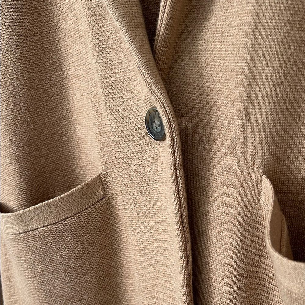 Like New! J.Crew Schoolboy Knit Sweater Blazer in Heather Acorn in Size XS - Picture 6 of 16